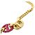 Collana Christian Dior N1461CDNLQ Rosa D'oro - vista 3
