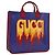 Borsa GUCCI in PVC Blu Rosso 550763 Auth 183061M