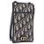 Bolsa de Ombro Christian Dior Trotter Canvas Montaigne Navy Gold Auth 182923A Dourado Azul marinho