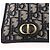 Bolsa de Ombro Christian Dior Trotter Canvas Montaigne Navy Gold Auth 182923A Dourado Azul marinho - vista 15