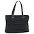 Borsa Salvatore Ferragamo Vala in tela nero argento Auth ka4576