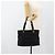 Borsa Salvatore Ferragamo Vala in tela nero argento Auth ka4576 - vista 21