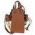 LOEWE Anagram Mini Hammock Drawstring Bag Leather 2way Brown Auth 181940SM Marrone - vista 2