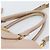 Saffiano Borsa PRADA in pelle Safiano 2 modi Beige Oro Auth 183886A D'oro - vista 9