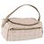 CHANEL Neue Travel Line Handtasche Canvas Beige Silver CC Authentisch 183877