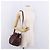 16 Céline Bolsa de Ombro CELINE Must Line em Couro Bordeaux Ouro Auth bs35428 - vista 21
