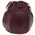 16 Céline Bolsa de Ombro CELINE Must Line em Couro Bordeaux Ouro Auth bs35428 - vista 3