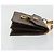 Céline Borsa CELINE Macadam Canvas PVC Pelle Marrone Oro Auth 182076 D'oro - vista 4