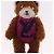 LOUIS VUITTON Monogram Teddy Porte Cles LV Teddy Bear Charm M69854 Auth 184130M Marrone - vista 3