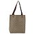 Borsa Tote GUCCI GG Supreme Web Sherry Line PVC Beige 39 02 003 Auth 182725 - vista 3