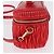 Borsa a tracolla vanity Miu Miu Matelasse in pelle 2way Rosso Oro Auth 182585A D'oro - vista 5