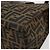 FENDI Zucca Canvas Mamma Baguette Tote Bag Black Brown Auth 182074 Marrone Nero - vista 12