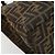 FENDI Zucca Canvas Mamma Baguette Tote Bag Black Brown Auth 182074 Marrone Nero - vista 13