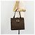 FENDI Zucca Canvas Mamma Baguette Tote Bag Black Brown Auth 182074 Marrone Nero - vista 26