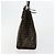 FENDI Zucca Canvas Mamma Baguette Tote Bag Black Brown Auth 182074 Marrone Nero - vista 5