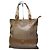Edge Céline Borsa Tote Vintage Celine Macadam Canvas Tan Beige Oro Cammello