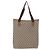 Borsa Tote GUCCI GUCCI Plus Supreme Web Sherry Line in PVC Beige Oro Auth gh2067 D'oro - vista 3