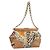 Borsa a Spalla con Catena PRADA Canvas Marrone Oro Auth 184304A D'oro