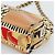 Borsa a Spalla con Catena PRADA Canvas Marrone Oro Auth 184304A D'oro - vista 10