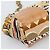 Borsa a Spalla con Catena PRADA Canvas Marrone Oro Auth 184304A D'oro - vista 11