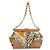 Borsa a Spalla con Catena PRADA Canvas Marrone Oro Auth 184304A D'oro - vista 2