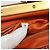 Borsa a Spalla con Catena PRADA Canvas Marrone Oro Auth 184304A D'oro - vista 22