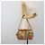 Borsa a Spalla con Catena PRADA Canvas Marrone Oro Auth 184304A D'oro - vista 23