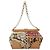 Borsa a Spalla con Catena PRADA Canvas Marrone Oro Auth 184304A D'oro - vista 3