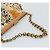 Borsa a Spalla con Catena PRADA Canvas Marrone Oro Auth 184304A D'oro - vista 7