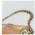 Borsa a Spalla con Catena PRADA Canvas Marrone Oro Auth 184304A D'oro - vista 8