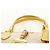 Borsa PRADA in tela e pelle beige giallo argento Auth am11779V - vista 8