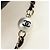 CHANEL Matelasse Pearl Chain Shoulder Bag Lamb Skin Black Gold CC Auth ka4643M Nero D'oro - vista 13
