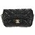 CHANEL Matelasse Pearl Chain Shoulder Bag Lamb Skin Black Gold CC Auth ka4643M Nero D'oro - vista 2