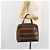 Céline Borsa CELINE Macadam Canvas PVC Pelle Marrone Oro Auth 180639 D'oro - vista 24