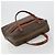 Céline Borsa CELINE Macadam Canvas PVC Pelle Marrone Oro Auth 180639 D'oro - vista 6