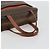Céline Borsa CELINE Macadam Canvas PVC Pelle Marrone Oro Auth 180639 D'oro - vista 7