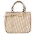 Bolso Christian Dior Trotter Canvas Romantic PVC Beige Plata Auth 184305A - vista 2