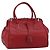 Borsa PRADA in pelle rosso argento Auth 183707A