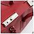 Borsa PRADA in pelle rosso argento Auth 183707A - vista 15