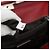 Borsa PRADA in pelle rosso argento Auth 183707A - vista 22