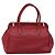 Borsa PRADA in pelle rosso argento Auth 183707A - vista 3