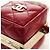Charm per borsa CHANEL Matelasse in pelle di agnello rosso e oro CC Autentico 181875SAM D'oro - vista 11