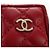 Charm per borsa CHANEL Matelasse in pelle di agnello rosso e oro CC Autentico 181875SAM D'oro - vista 14