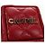 Charm per borsa CHANEL Matelasse in pelle di agnello rosso e oro CC Autentico 181875SAM D'oro - vista 15