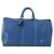 LOUIS VUITTON Epi Keepall 50 Boston Bag Blue M42965 LV Auth 179600
