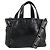 Borsa Miu Miu in pelle vernice 2 modi Nero Argento Auth 182913M