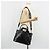 Borsa Miu Miu in pelle vernice 2 modi Nero Argento Auth 182913M - vista 24