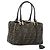 Bolso de Mano FENDI Zucca Canvas Negro Marrón Auténtico 181262 Castaño