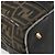 Bolso de Mano FENDI Zucca Canvas Negro Marrón Auténtico 181262 Castaño - vista 12