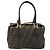 Bolso de Mano FENDI Zucca Canvas Negro Marrón Auténtico 181262 Castaño - vista 3